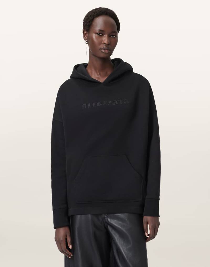 AllSaints - Vision Etie - Kapuzenpullover in Schwarz von AllSaints
