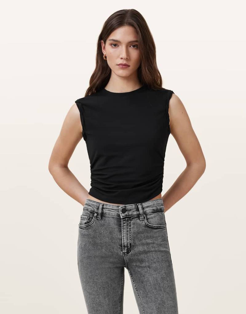 AllSaints - West - Tanktop in Schwarz von AllSaints