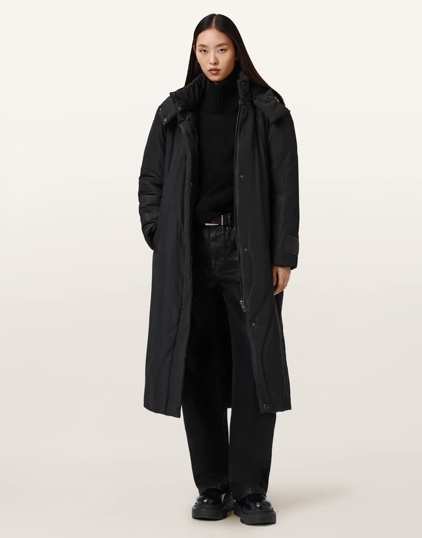 AllSaints - Winnie - Pufferjacke in Schwarz von AllSaints