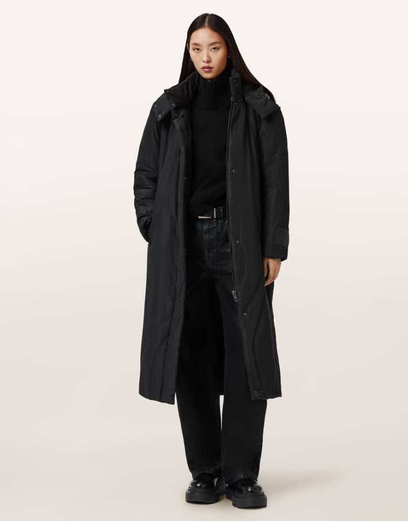 AllSaints - Winnie - Pufferjacke in Schwarz von AllSaints