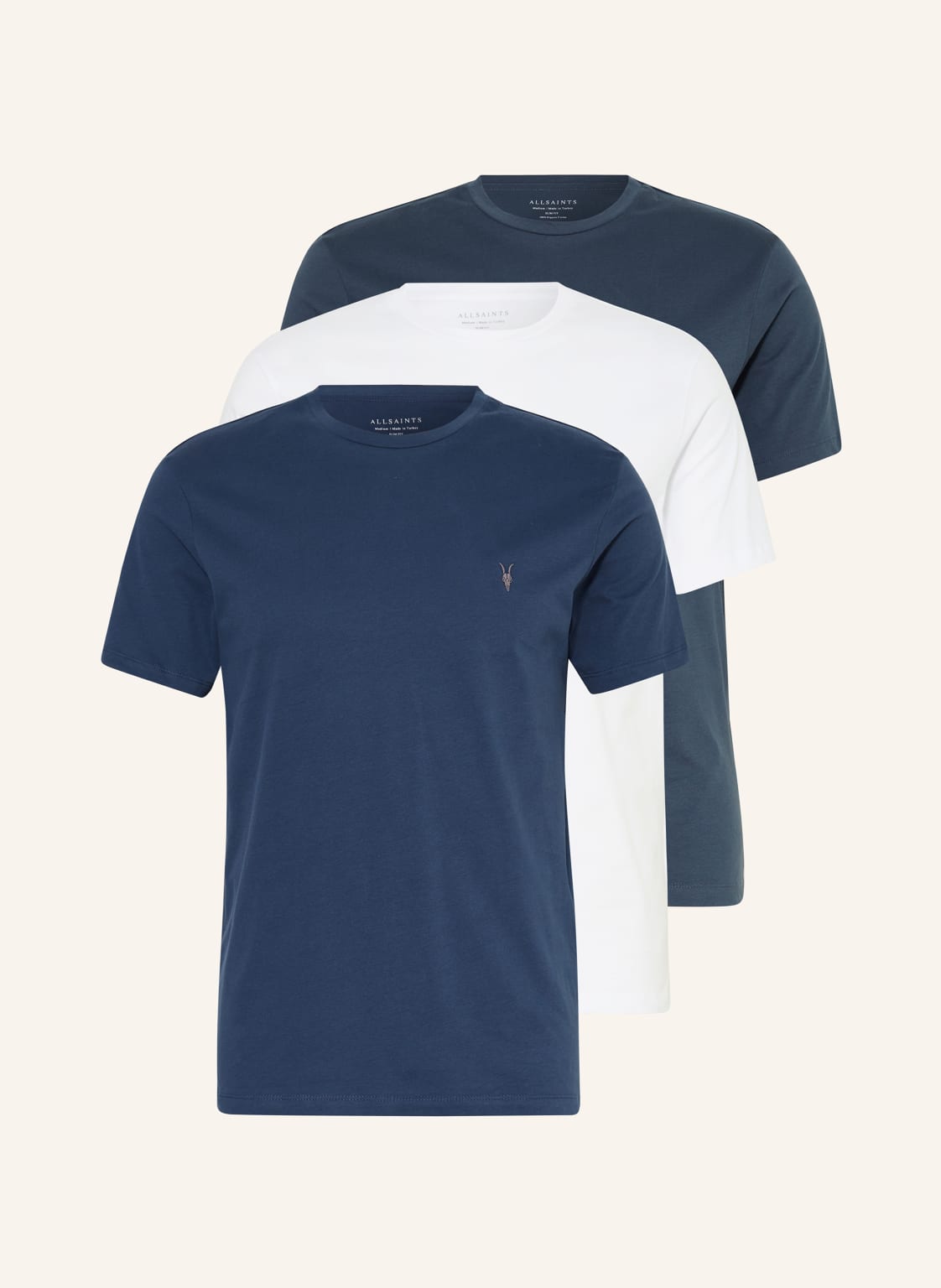 Allsaints 3er-Pack T-Shirts Tonic weiss von AllSaints