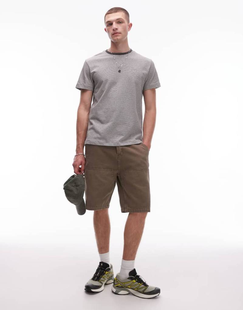 Allsaints - Alva - Carpenter-Shorts in Baked Brown-Braun von AllSaints