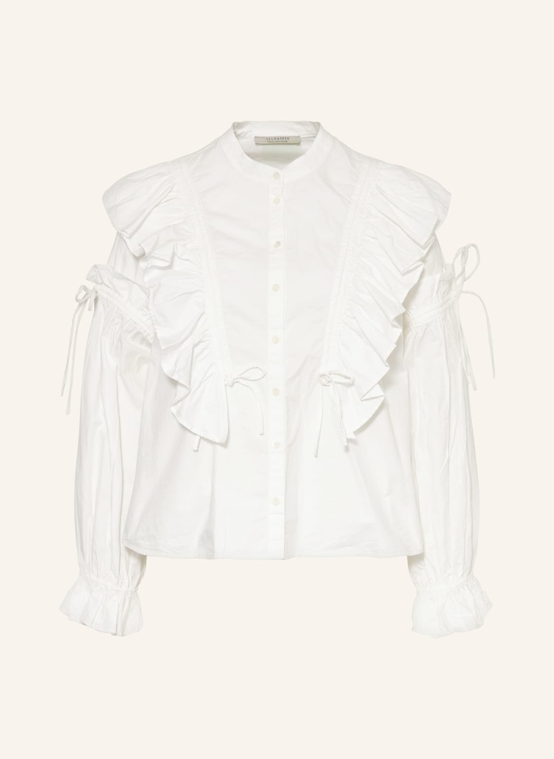 Allsaints Bluse Lulu Mit Volants weiss Allsaints Bluse Lulu Mit Volants weiss von AllSaints