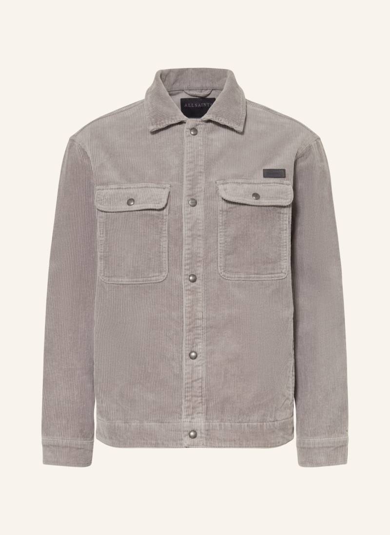 Allsaints Cordjacke Castleford grau von AllSaints