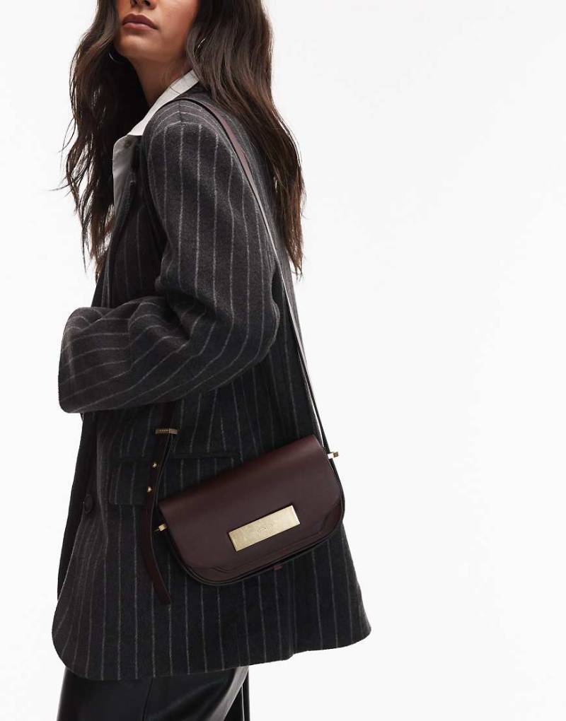 Allsaints - Etta - Umhängetasche in Dunkelrot von AllSaints