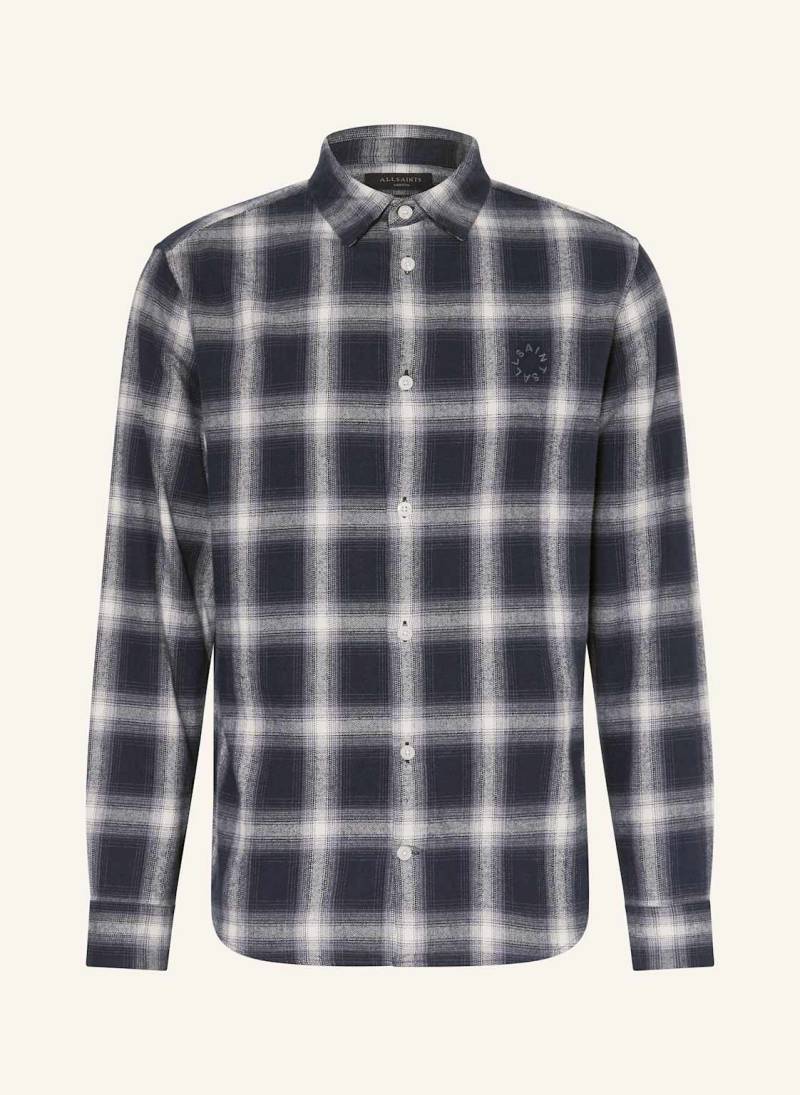Allsaints Flanellhemd Haven Relaxed Fit blau von AllSaints