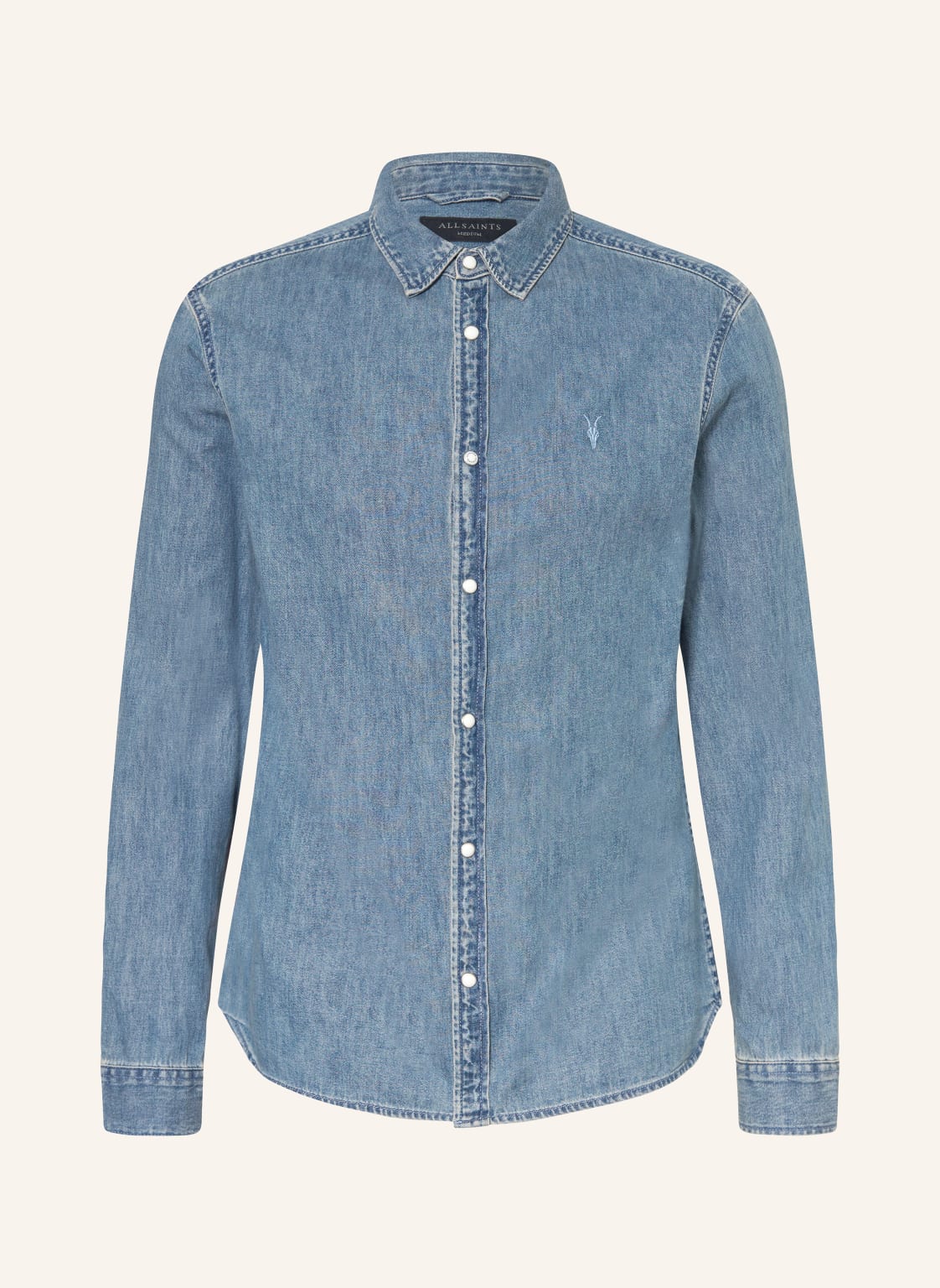 Allsaints Hemd Gleason Regular Fit blau von AllSaints