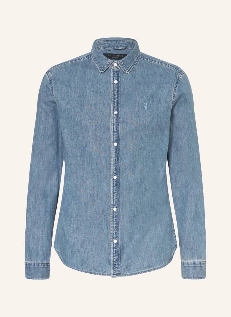 Allsaints Hemd Gleason Regular Fit blau von AllSaints