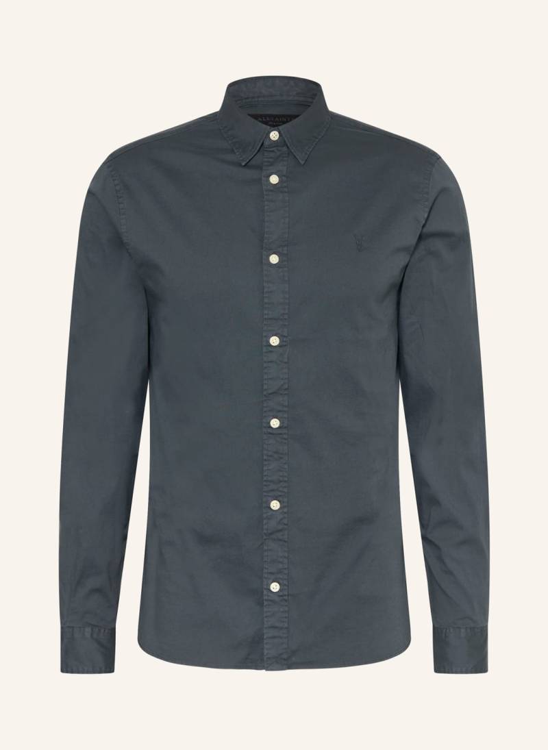 Allsaints Hemd Hawthorne Slim Fit blau von AllSaints