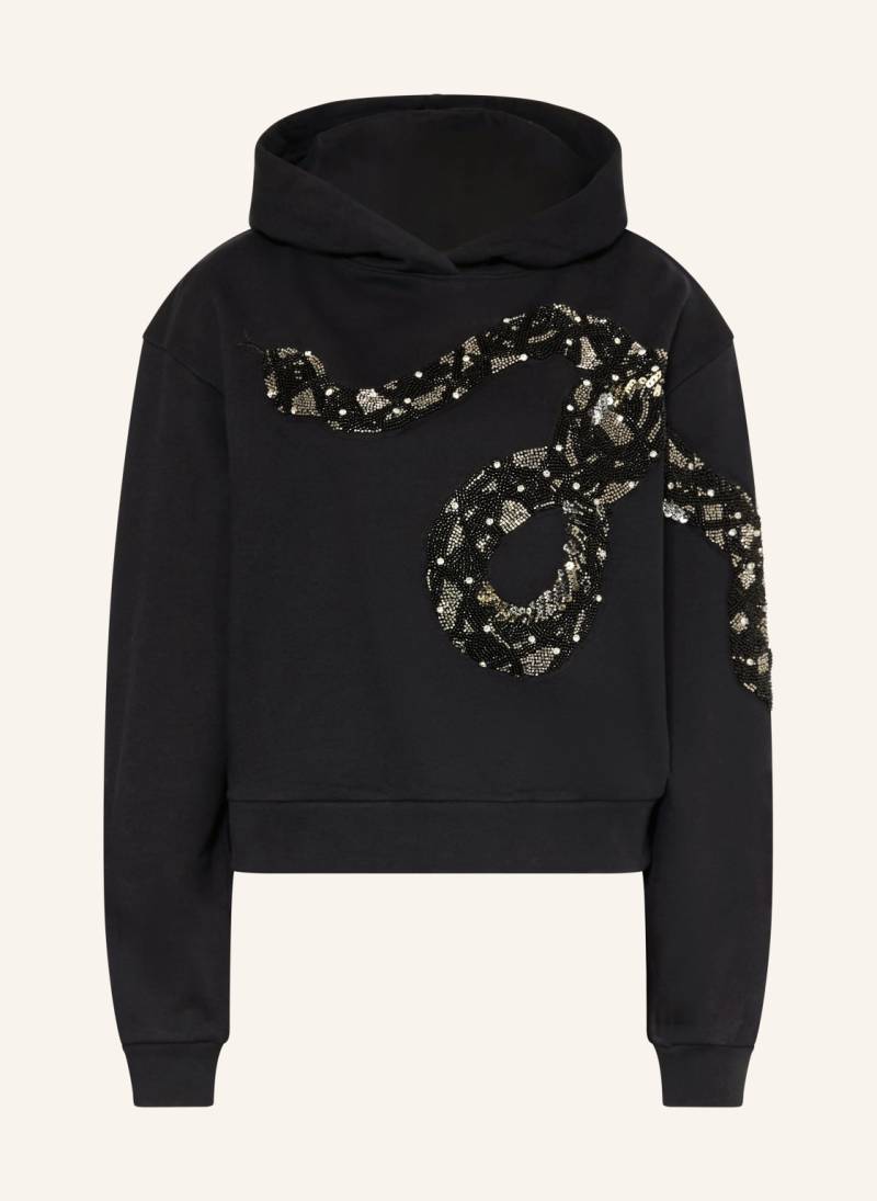 Allsaints Hoodie Alenka Pippa Mit Schmucksteinen schwarz von AllSaints