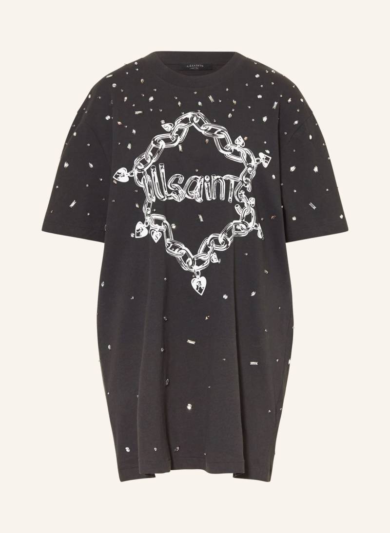 Allsaints Jerseykleid Drip Scatter Mit Schmucksteinen schwarz von AllSaints