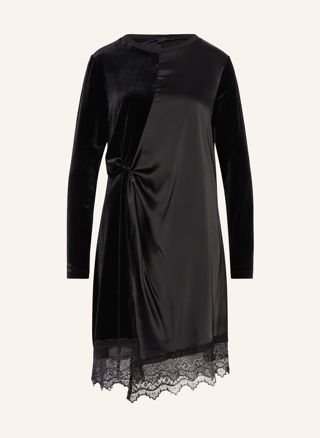 Allsaints Kleid Im Materialmix schwarz von AllSaints