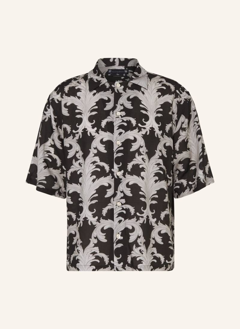 Allsaints Kurzarm-Hemd Motif Comfort Fit schwarz von AllSaints