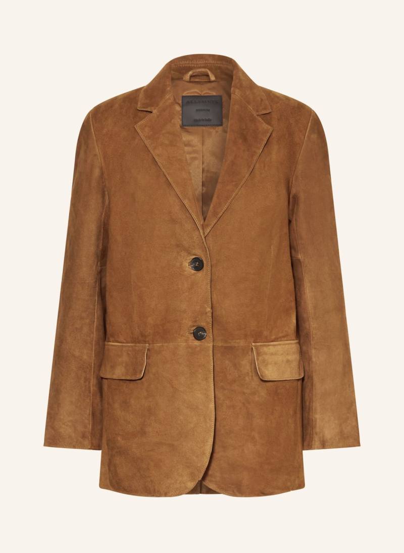 Allsaints Lederblazer Arna braun von AllSaints