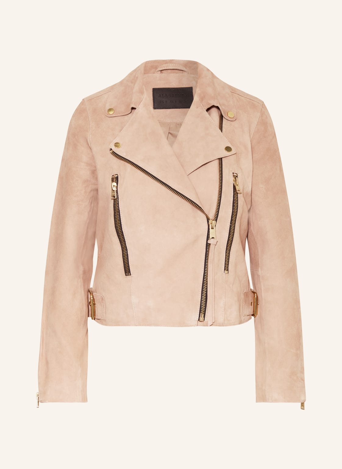 Allsaints Lederjacke Beale rosa von AllSaints