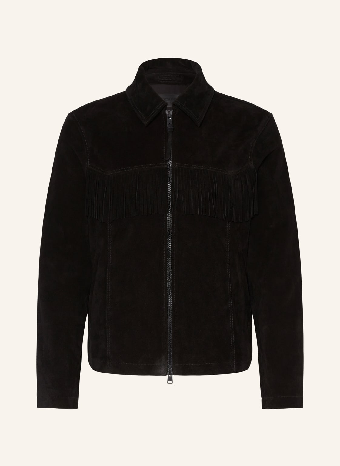 Allsaints Lederjacke Warren schwarz von AllSaints