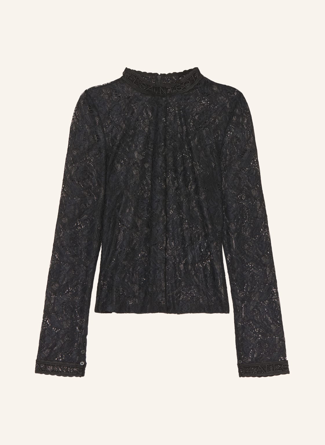 Allsaints Longsleeve Aria Aus Spitze schwarz von AllSaints