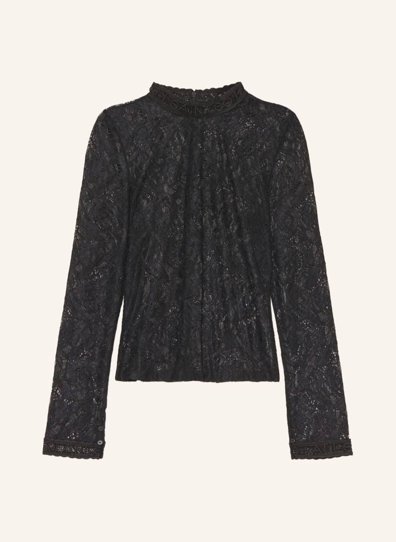 Allsaints Longsleeve Aria Aus Spitze schwarz von AllSaints