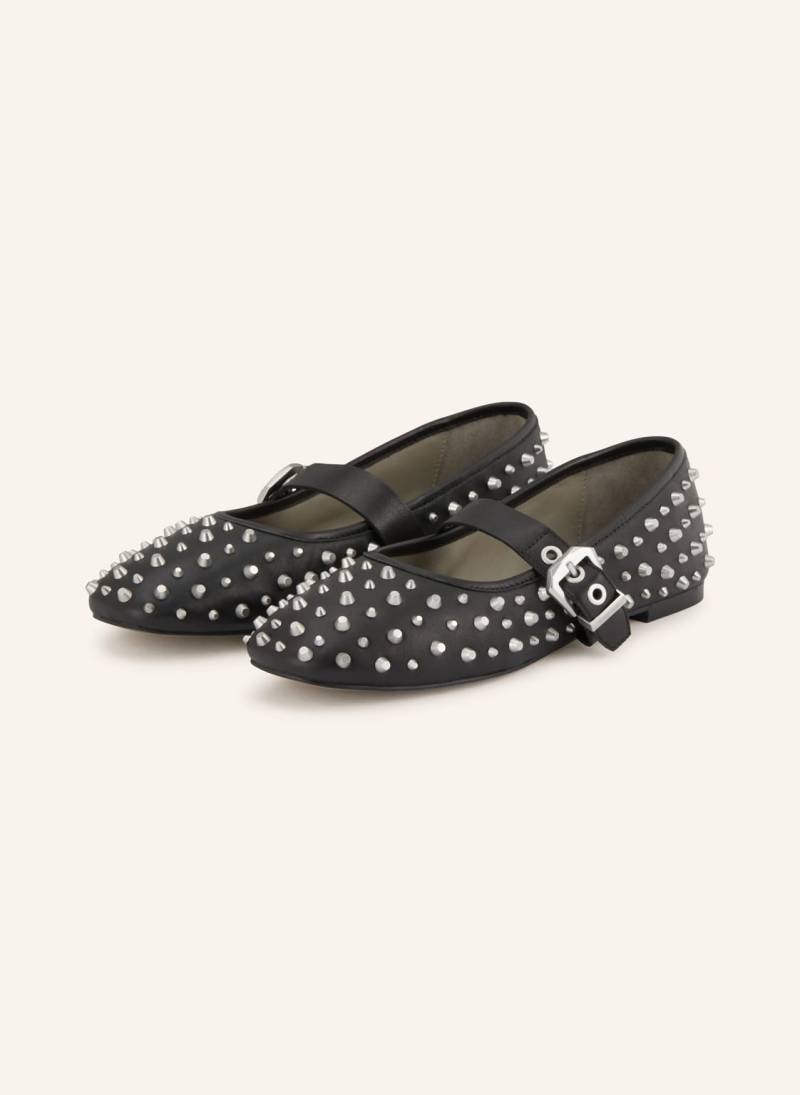 Allsaints Mary-Jane-Ballerinas Holly Stud schwarz von AllSaints