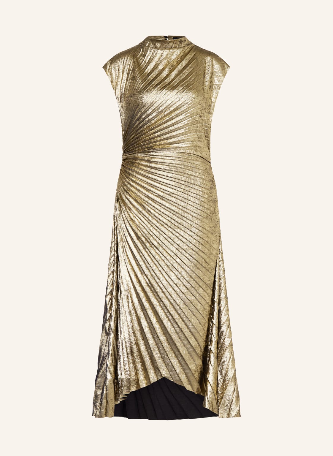 Allsaints Plisseekleid Rayanna gold von AllSaints