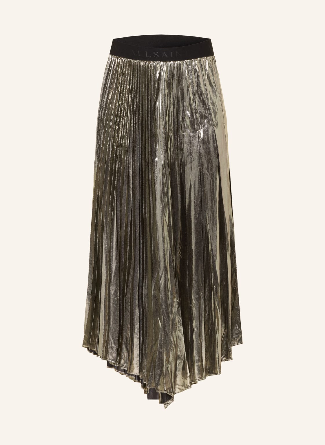 Allsaints Plisseerock Jax gold von AllSaints