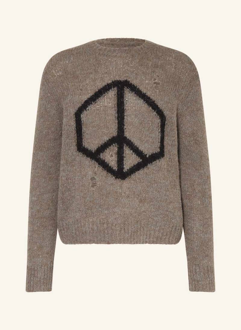 Allsaints Pullover Message Mit Alpaka grau von AllSaints