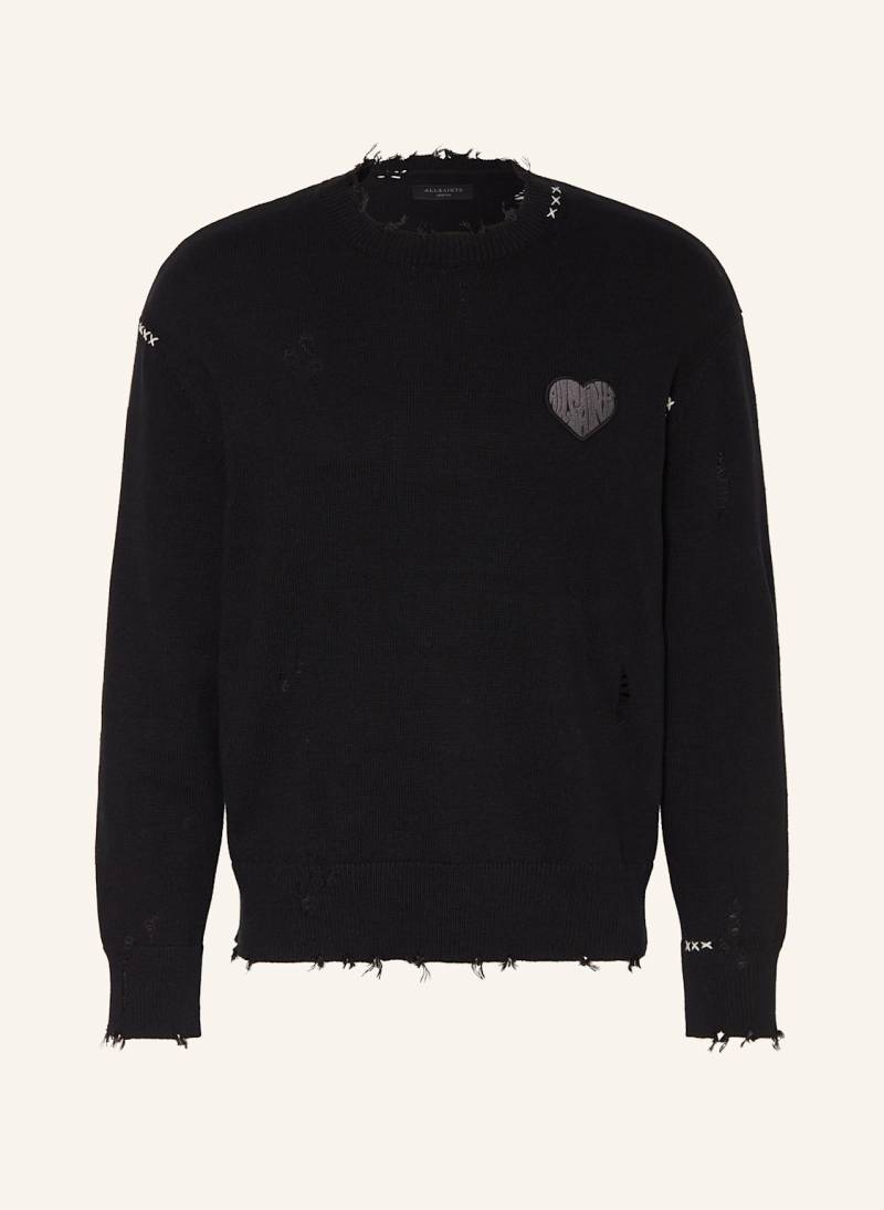Allsaints Pullover Theo Crew schwarz von AllSaints