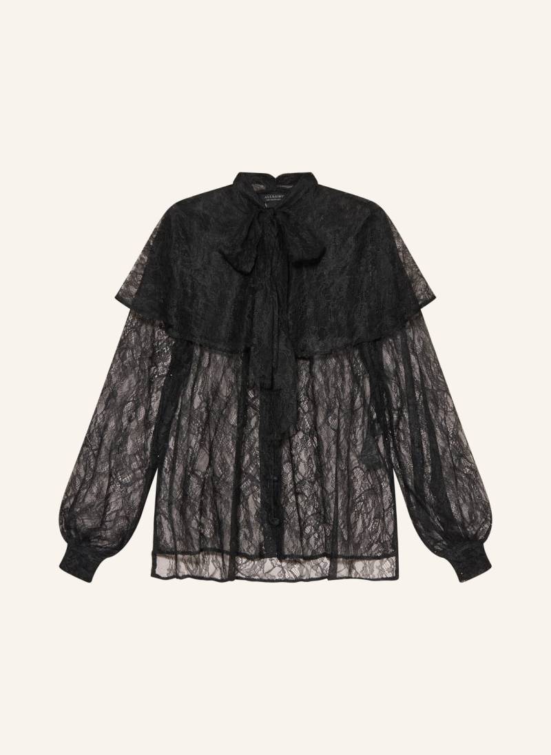 Allsaints Schluppenbluse Athena Aus Spitze schwarz von AllSaints