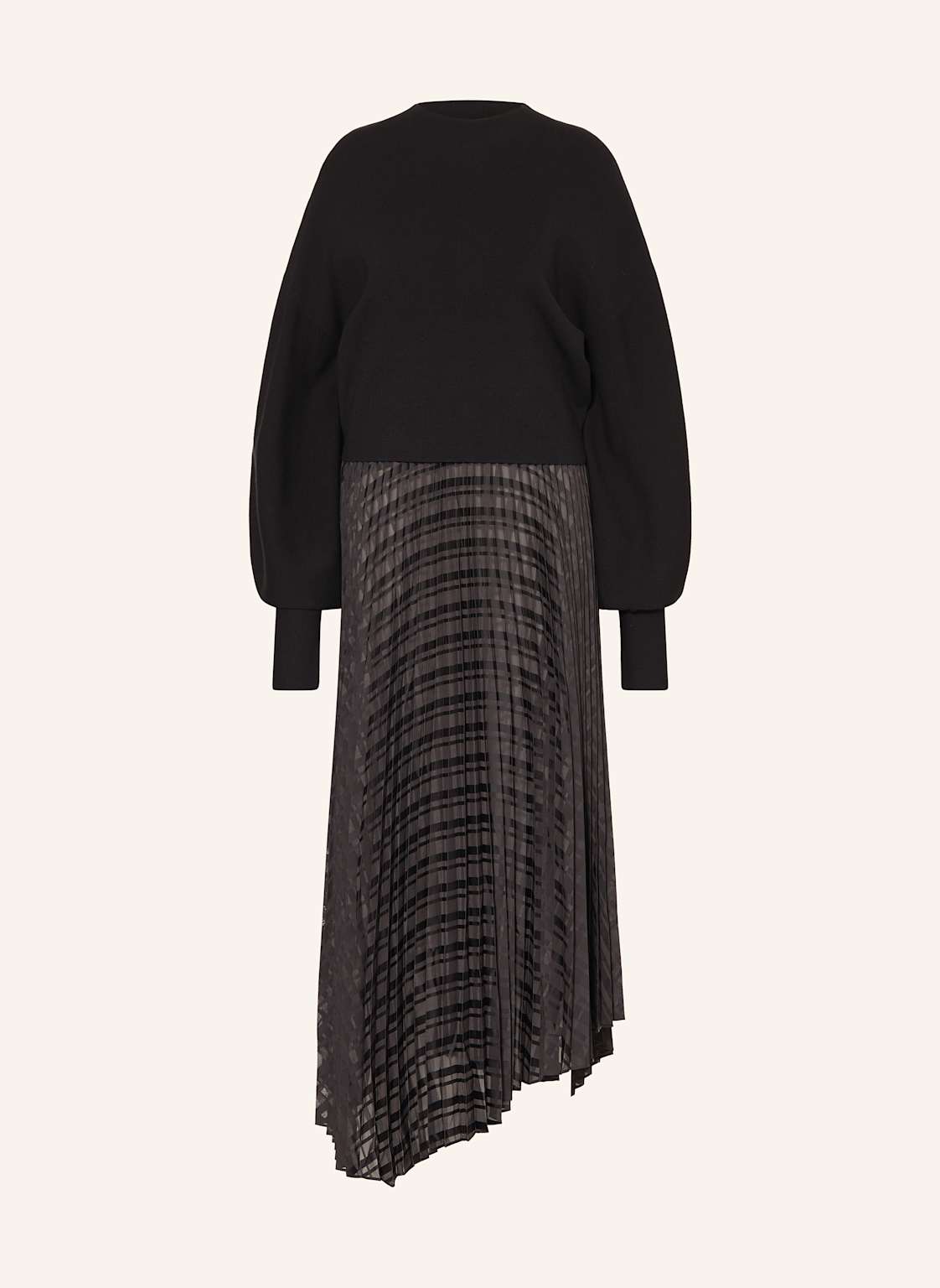Allsaints Set: Plisseekleid Und Pullover Sinead schwarz von AllSaints