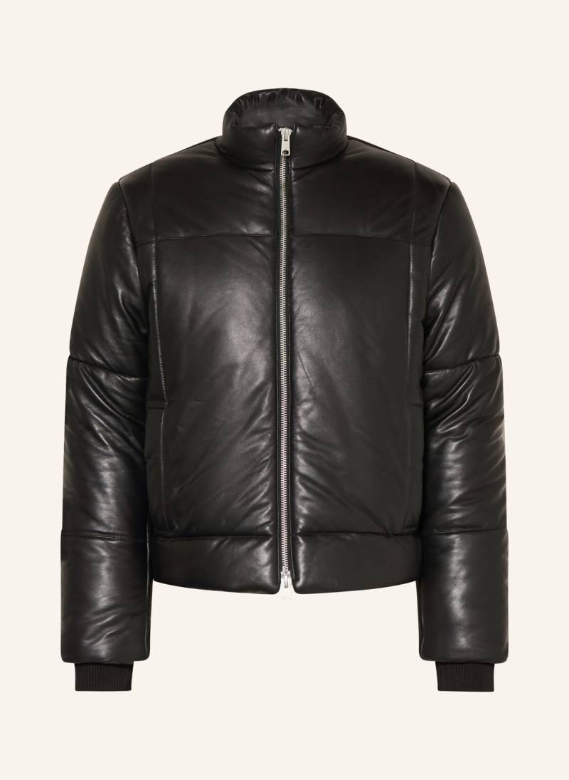 Allsaints Steppjacke Furse Aus Leder schwarz von AllSaints