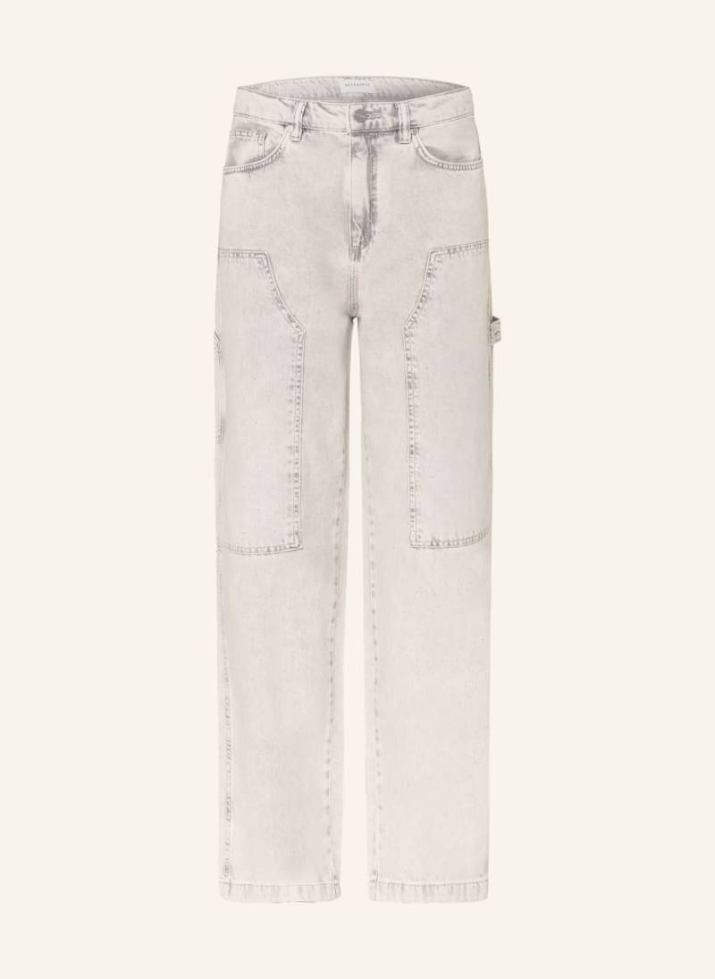 Allsaints Straight Jeans Mia Mit Schmucksteinen grau von AllSaints