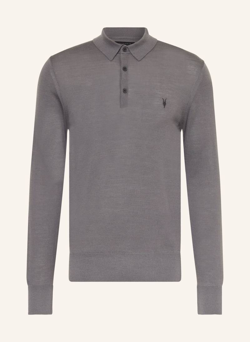 Allsaints Strick-Poloshirt Mode Aus Merinowolle grau Allsaints Strick-Poloshirt Mode Aus Merinowolle grau von AllSaints