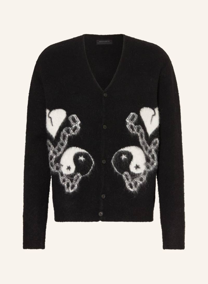 Allsaints Strickjacke Reflection Mit Alpaka schwarz von AllSaints
