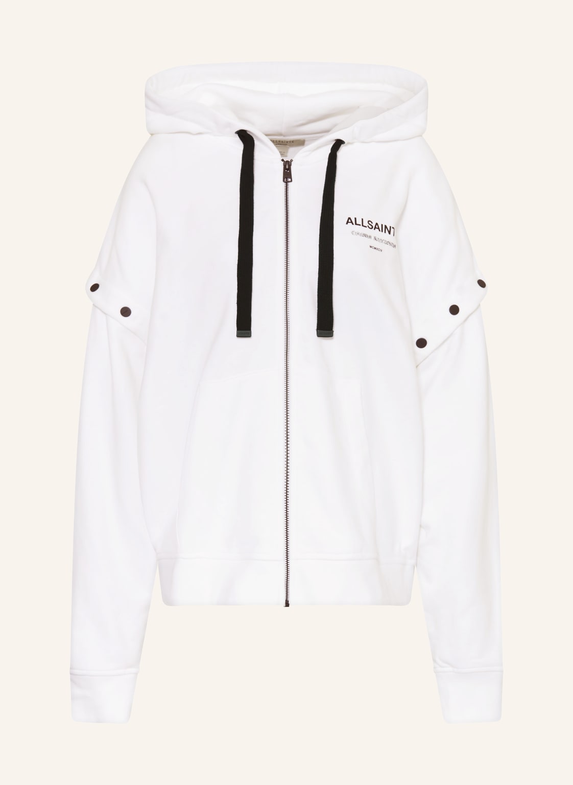 Allsaints Sweatjacke Omnium Amphia weiss von AllSaints