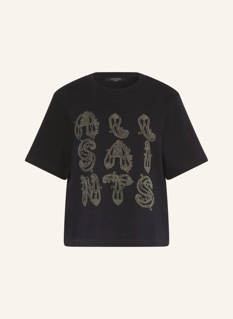 Allsaints T-Shirt Ella Lisa Mit Schmuckperlen schwarz von AllSaints