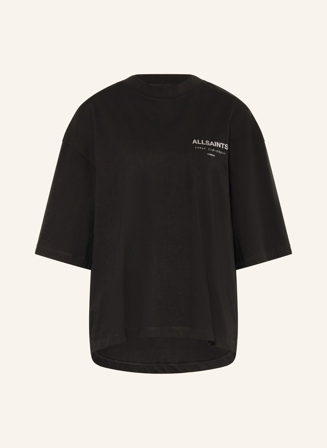 Allsaints T-Shirt Under Amelie Mit Schmucksteinen schwarz von AllSaints