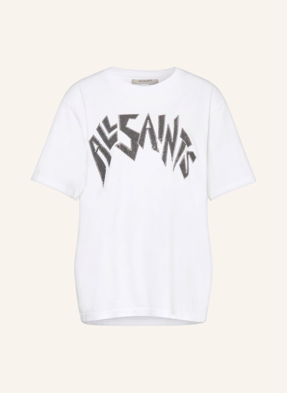 Allsaints T-Shirt Zinc Mit Schmucksteinen weiss von AllSaints