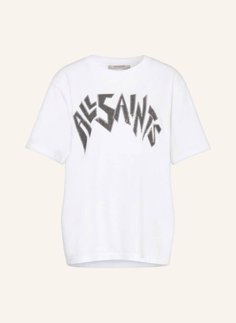 Allsaints T-Shirt Zinc Mit Schmucksteinen weiss von AllSaints
