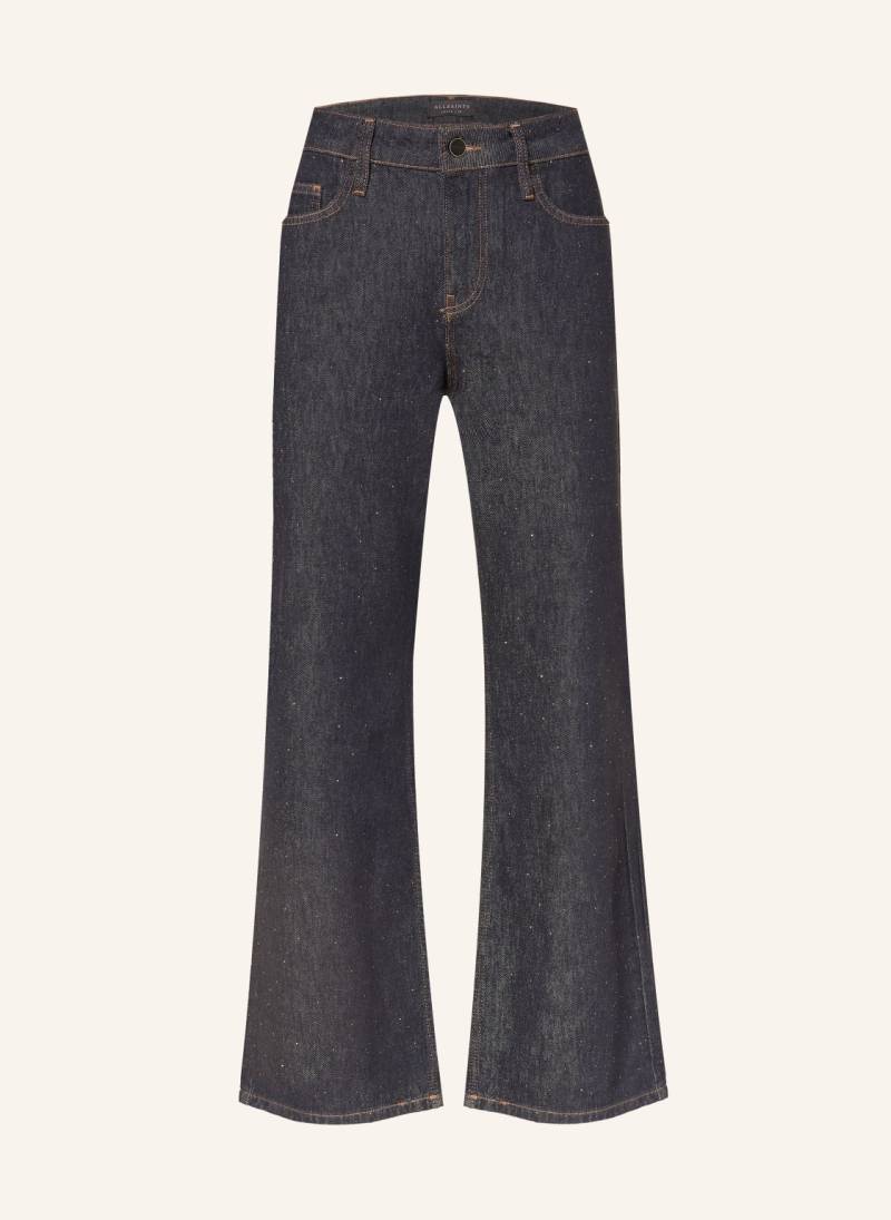 Allsaints Wide Leg Jeans Ember Mit Schmucksteinen blau von AllSaints