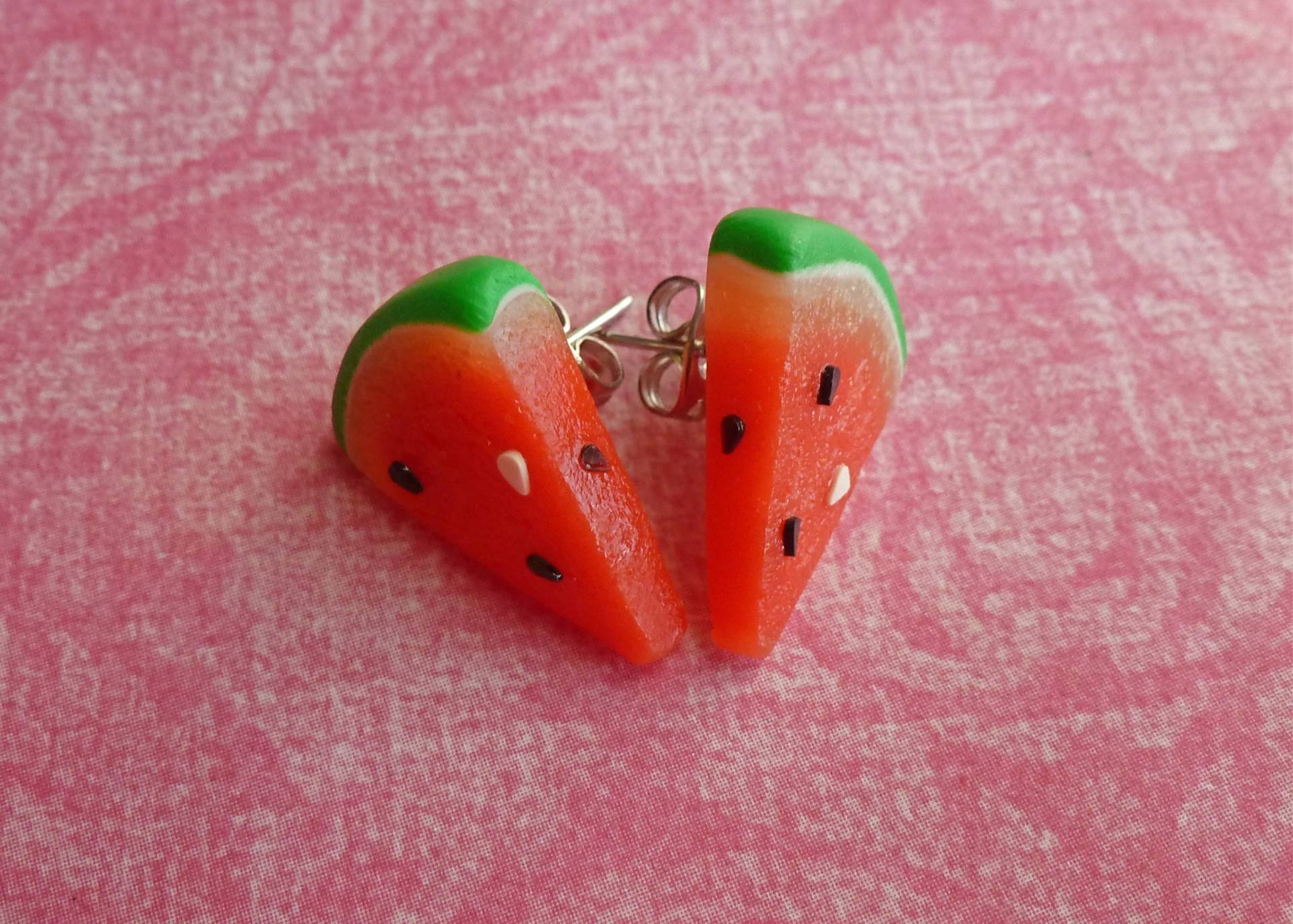 Handgemachte Wassermelonen Ohrringe/Hypoallergene Ohrringe Handgemachte Wassermelonen Ohrringe/Hypoallergene Ohrringe von AllSoCharming