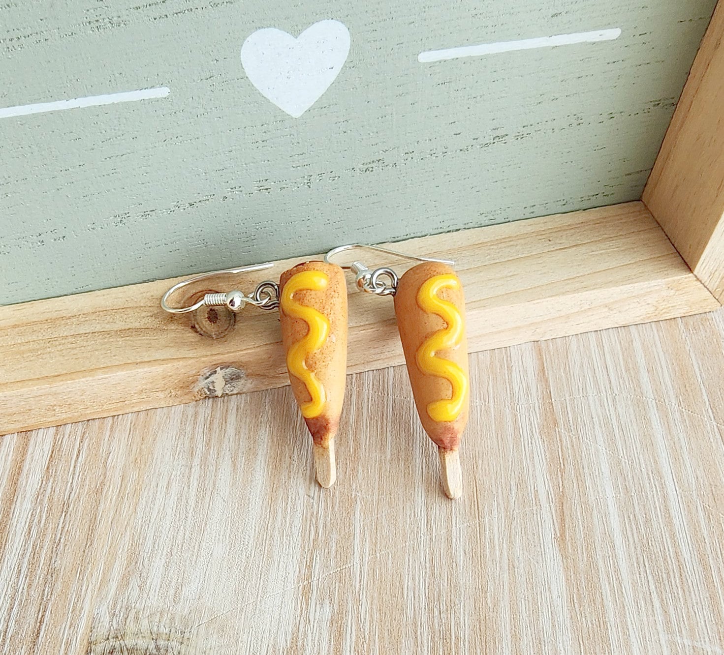 Hypoallergene Corn Dog Ohrringe/Handgefertigte Ohrringe Hypoallergene Corn Dog Ohrringe/Handgefertigte Ohrringe von AllSoCharming