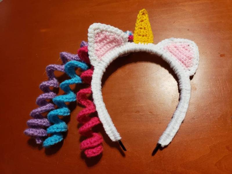Einhorn-stirnband Einhorn-stirnband von AllThingsCrochetedAn