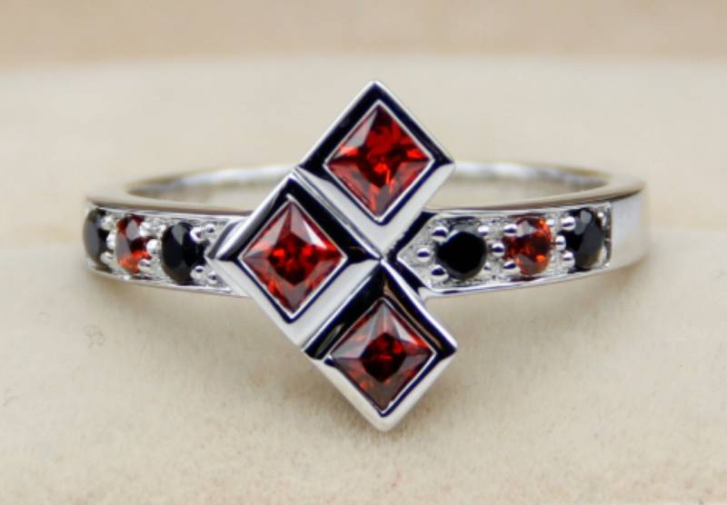 Rubin Und Diamant Cocktail Verlobung Hochzeit Versprechen Comic-Buch-Hochzeit von AllThingsGeekChic