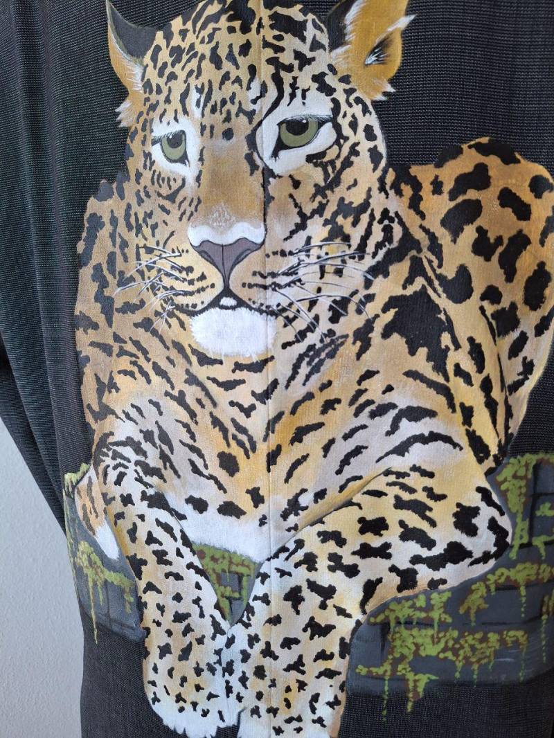 Blazer With Hand-Painted Leopard Image - Statement Art Jacket | Runway Collectible By Alla Kovtun von AllaKovtun