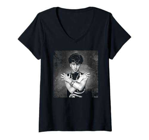 Damen Allan Ballard Marc Almond New Wave Soft Cell T-Shirt mit V-Ausschnitt Damen Allan Ballard Marc Almond New Wave Soft Cell T-Shirt mit V-Ausschnitt von Allan Ballard Photography