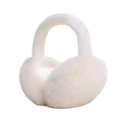 Allayu Frauen S Winter Ohrenschützer Faltbare Plüsch Ohrenschützer Kunstpelz Kaltes Wetter Winter Ohrenschützer Für Frauen Für Wärme Halter Frauen, A von Allayu