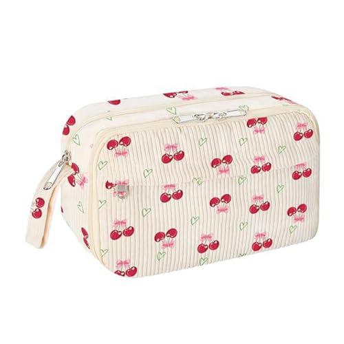 Allayu Weiches Federmäppchen mit großem Fassungsvermögen und Reißverschlussfächern für die Schule, ästhetische Federmäppchen aus Segeltuch mit Reißverschluss, Typ+4 von Allayu