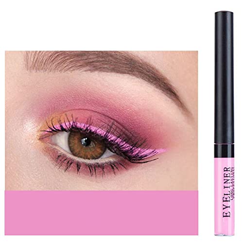 Allbesta 12 Farben Bunt Liquid Eyeliner Set Matte Wasserfest Make Up Set Eyeliner Pen Rainbow High Precise Liner (#02) von Allbesta