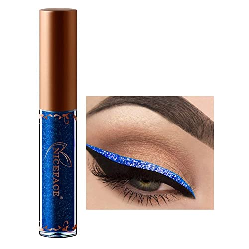 Allbesta Glitter Flüssig Eyeliner Lidschatten Metallic Farben Wasserfest Make-Up Shimmer Eye Liner Kosmetik Augen Make Up von Allbestaye