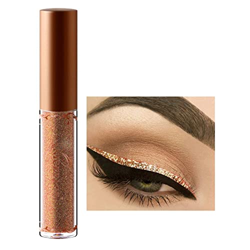 Allbesta Glitter Flüssig Eyeliner Lidschatten Metallic Farben Wasserfest Make-Up Shimmer Eye Liner Kosmetik Augen Make Up von Allbestaye